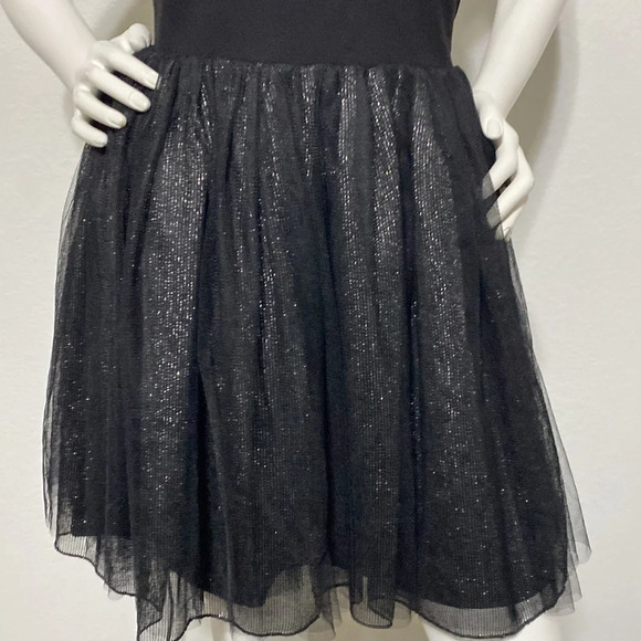 Greylin Black & Metallic Tulle/Mesh Cocktail Dress Size M - Picture 6 of 12